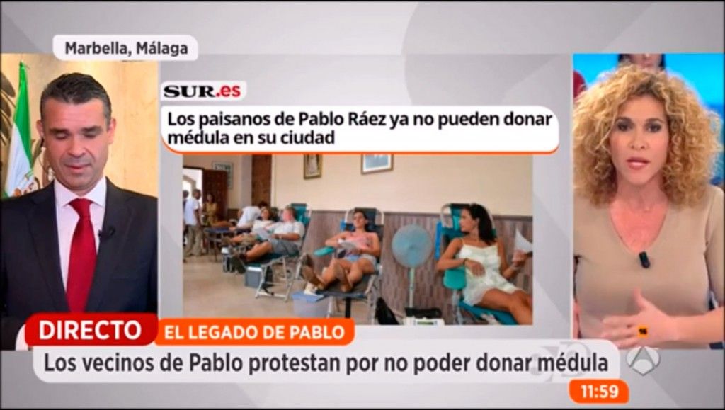 Aparición en Antena 3